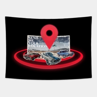 Send Me Your Location T-Shirt Tapestry