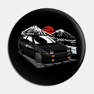 black  ae86 hachiroku Pin