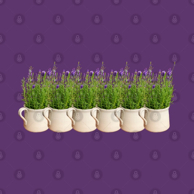 Lavender Plants on Repeat by ellenhenryart