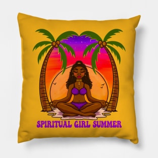 Spiritual Girl Summer Pillow