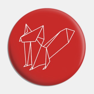 Origami Fox Pin