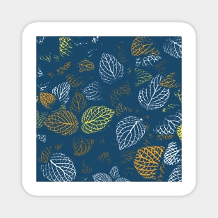 Autumn, Leaves Pattern 4 Magnet