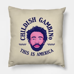 Childish Gambino // Retro Style Design Pillow