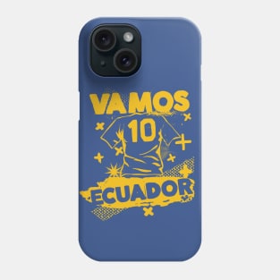 Vintage Ecuadorian Football // Retro Grunge Ecuador Soccer Phone Case