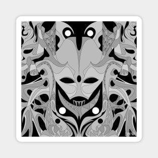 the mask of life in totonac alien pattern ecopop in dark Magnet