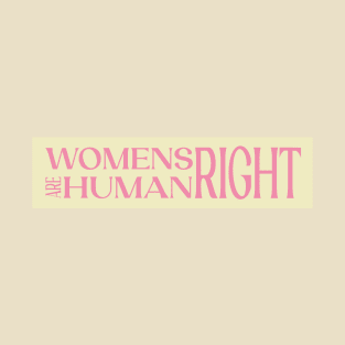 woman right are human right saying T-Shirt