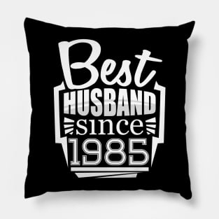 'Best Husband Since 1986' Sweet Wedding Anniversary Gift Pillow