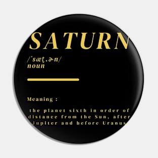 Word Saturn Pin