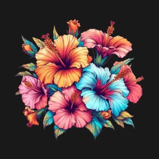 Stunning Tropical Hibiscus Flower T-Shirt