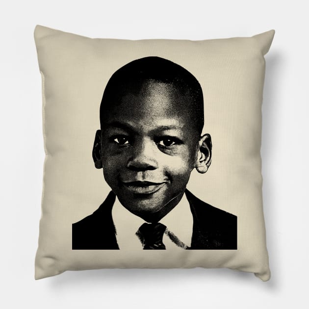 Kids Michael Jordan - Retro 80s Pillow by idontwannawait