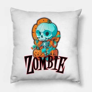 Funny Halloween Skeleton Pillow