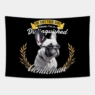 The Distinguished Bulldog Gentleman Tapestry