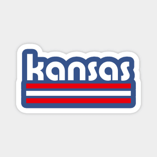 Retro Kansas Stripes Magnet