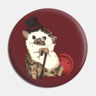 Mr. Darcy, Gentleman Hedgehog Pin