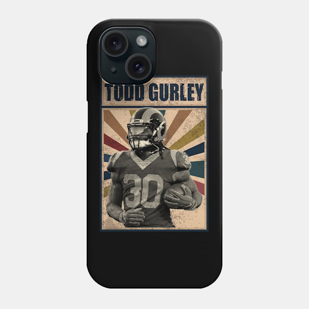 Los Angeles Rams Todd Gurley Phone Case by RobinaultCoils