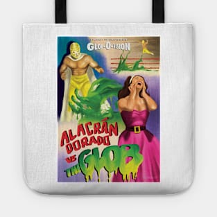 Mexican Wrestler Vs Monster Movie Poster Tote