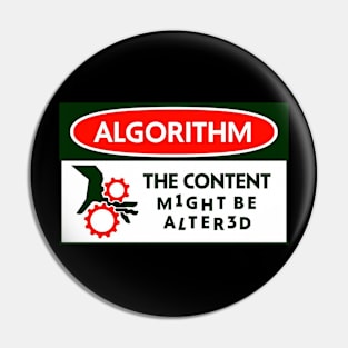 THE CONTENT M1GHT BE ALTERED Pin