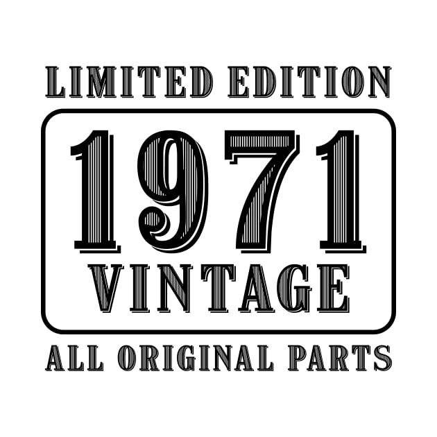 All original parts vintage 1971 limited edition birthday by colorsplash