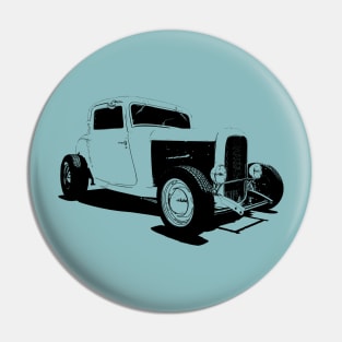 1932 Ford Model A Coupe - stylized line Pin