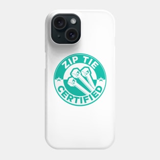 Zip Tie Certified Mechanic Sticker, Funny Technician Mechanic Electrician Construction Phone Case