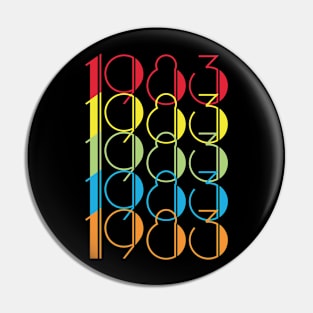 VINTAGE T-SHIRT Birthday 1983 Pin