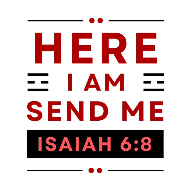 Bible Verse Isaiah 6:8 | Christian Typography by All Things Gospel