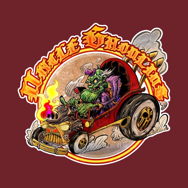 Uncle Ghoulius's Hot Rod Dragster by Nathan Wiedemer 