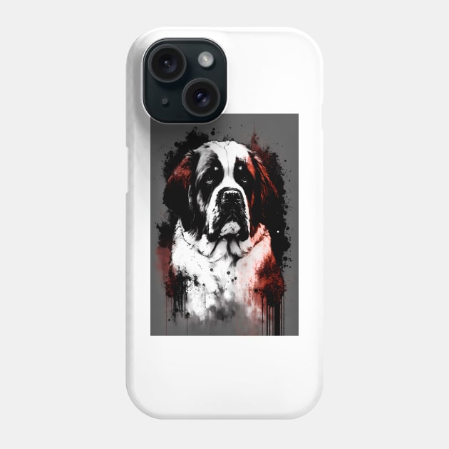 Saint Bernard Portrait Phone Case by TortillaChief