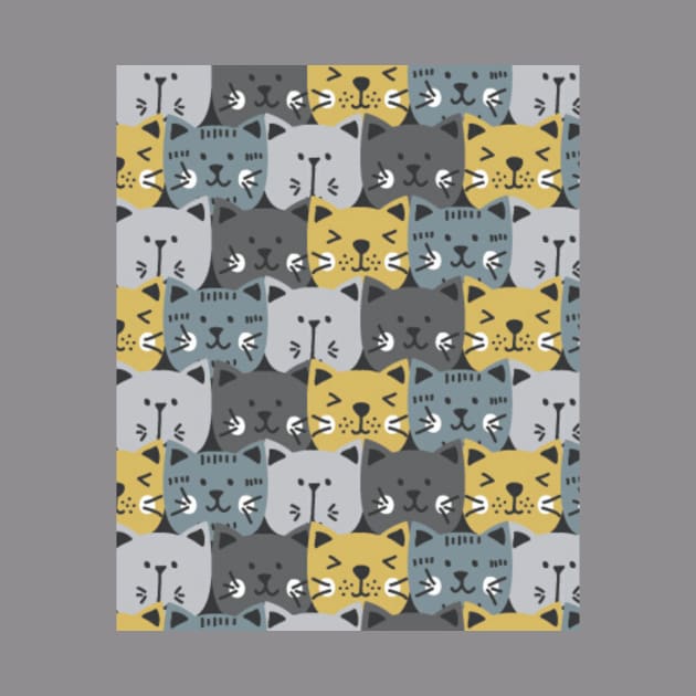 Cat Pattern , cute cat , Funny cat by M.G Design 