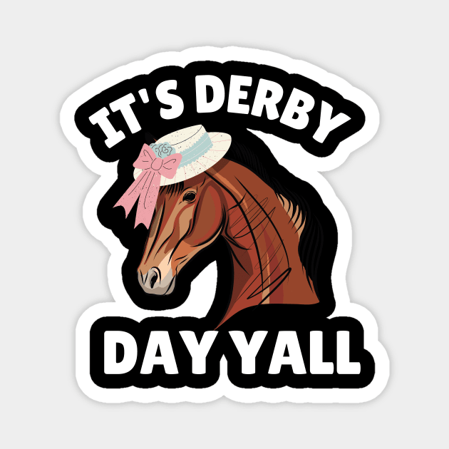 Funny Derby Day Horse Racing Party Magnet by Azz4art
