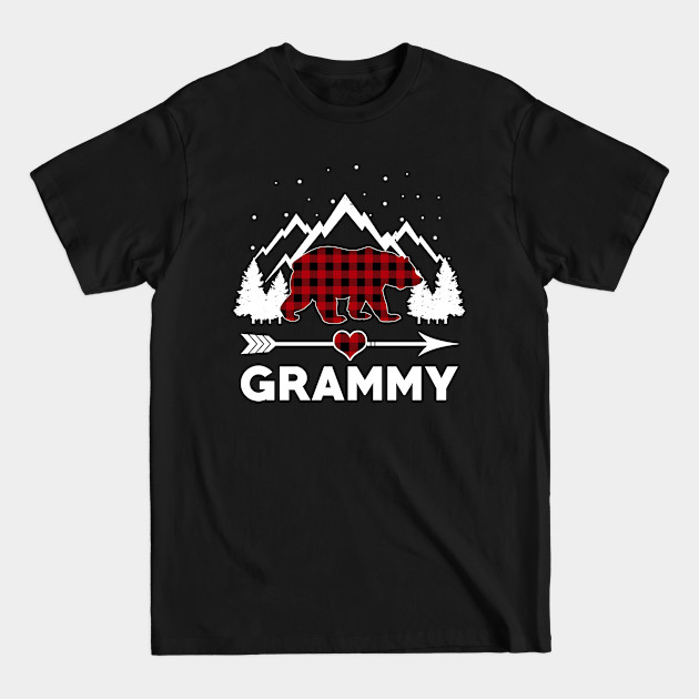 Disover Grammy Bear Buffalo Plaid Matching Family Christmas Pajama - Bear Family Christmas - T-Shirt