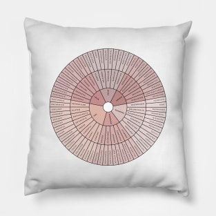 Wheel of Emotions + Feelings | British English | Junto Pillow