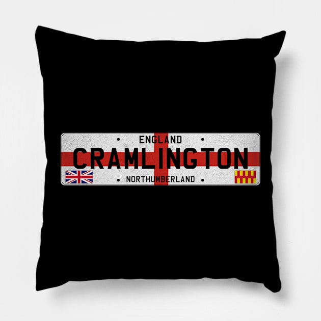 Cramlington Northumberland England Pillow by LocationTees