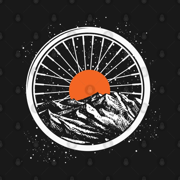 Sun Wheel Bike by ShirtsShirtsndmoreShirts