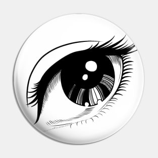 Anime eye of beauty Pin