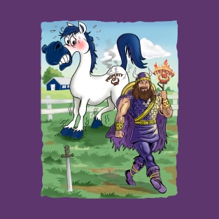 Minnesota Vikings Fans - Kings of the North vs Branded Ponies T-Shirt