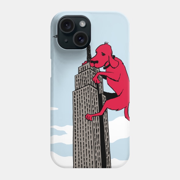 GIANT CRIMSON CANINE Phone Case by Figbar Lonesome