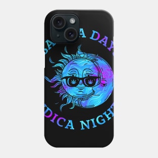 Sun & Moon Sativa Days Indica Nights Phone Case