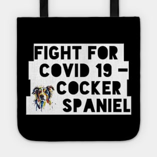 Covid19 Cocker spaniel Tote