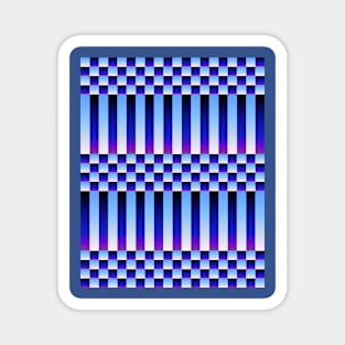 Daybreak and Nightfall (Checkers and Stripes) Magnet