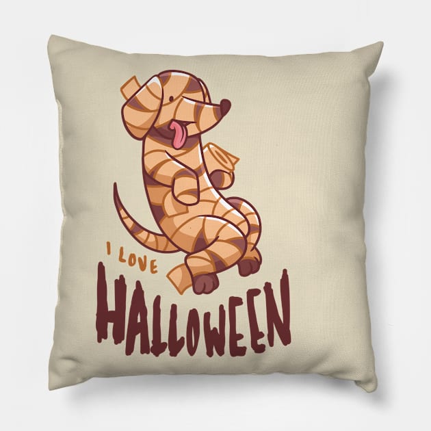 Halloween Mummy Dog Pillow by Safdesignx