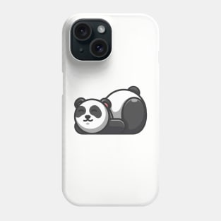 Cute lazy panda cartoon Phone Case