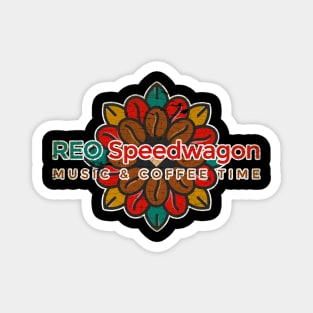 REO Speedwagon Music & Cofee Time Magnet