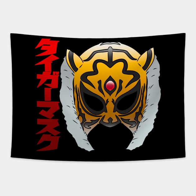 Tiger mask basic fancy Tapestry by AJSMarkout