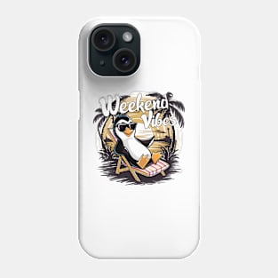 weekend vibes penguin Phone Case