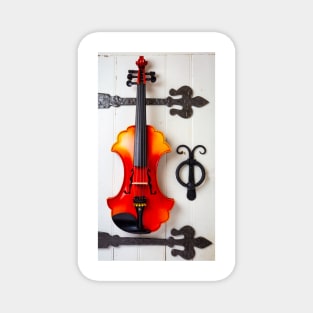 Baroque Violin On White Door Magnet