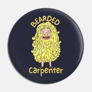 Yellow Bearded Carpenter Pin