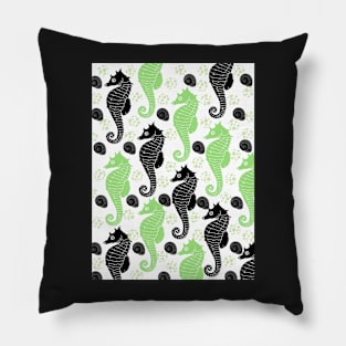 Seahorse Abstract Pillow