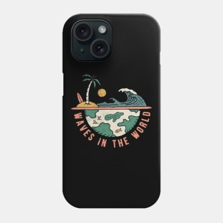 Waves in The World Phone Case