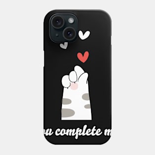 Valentines Day Heart Avocado Flower Cat Gift Idea Phone Case